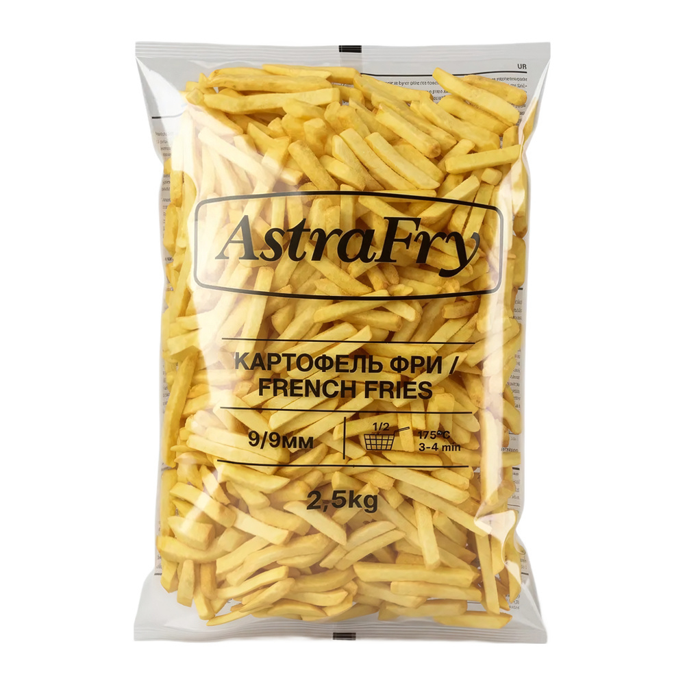 Картофель Фри 9х9mm 2,5 кг "ASTRAFRY"