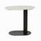 Кофейный стол Jaspire 50х30 см, черный металл, белая керамика