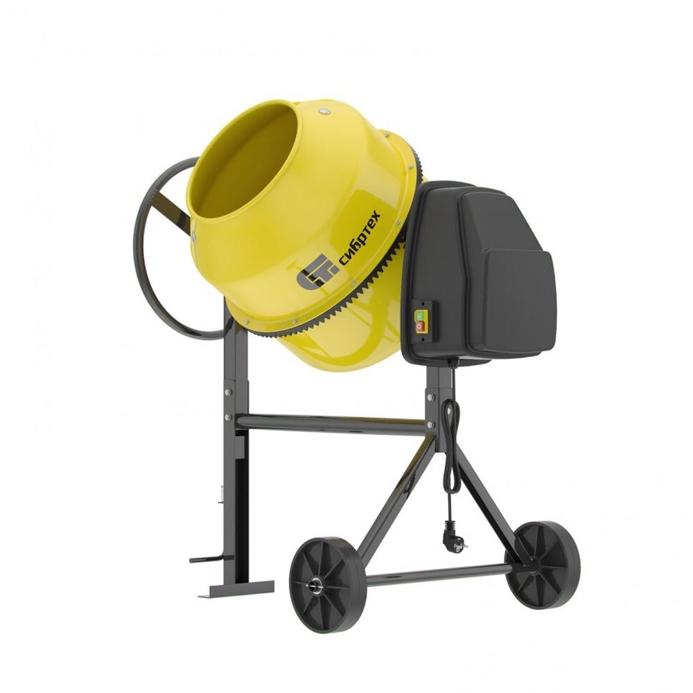 Бетоносмеситель БСЛ-120П, 120 л, 500 Вт, полиамидный венец// Сибртех