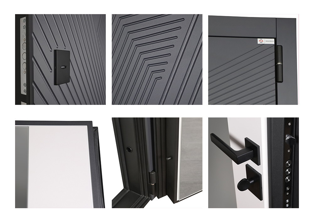 Стальная дверь "Бастион" с зеркалом. Заказная модель.