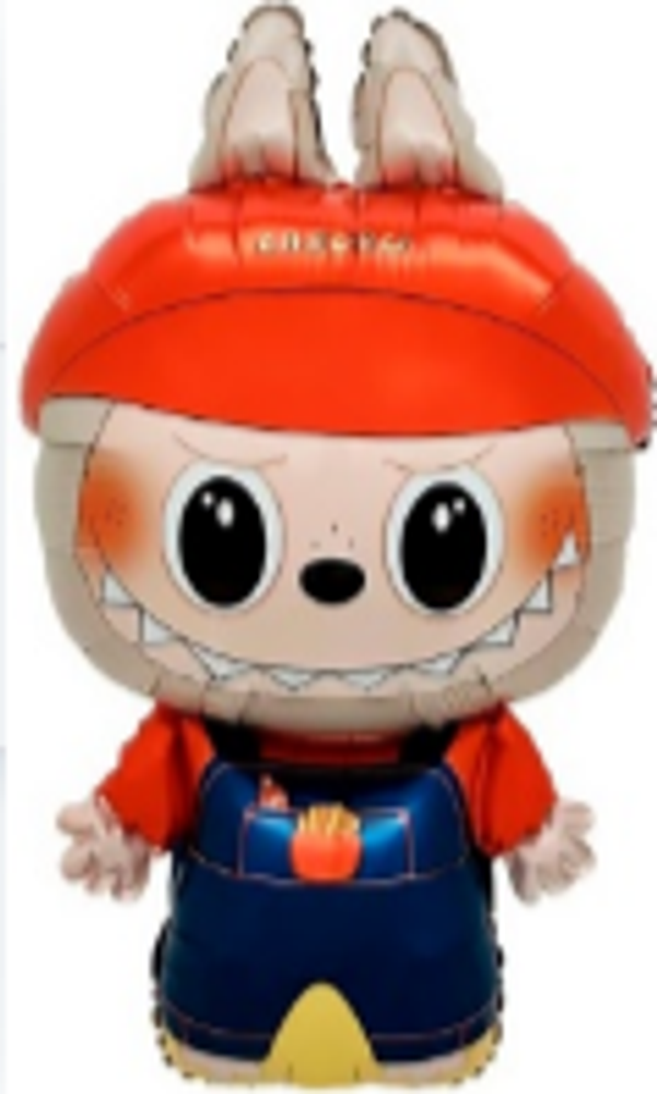 Шар (31&#39;&#39;/79 см) Фигура, Плюшевый эльф в комбинезоне, 1 шт.