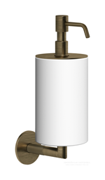 Дозатор Gessi Anello Accessories, настенный, цвет White/Antique Brass