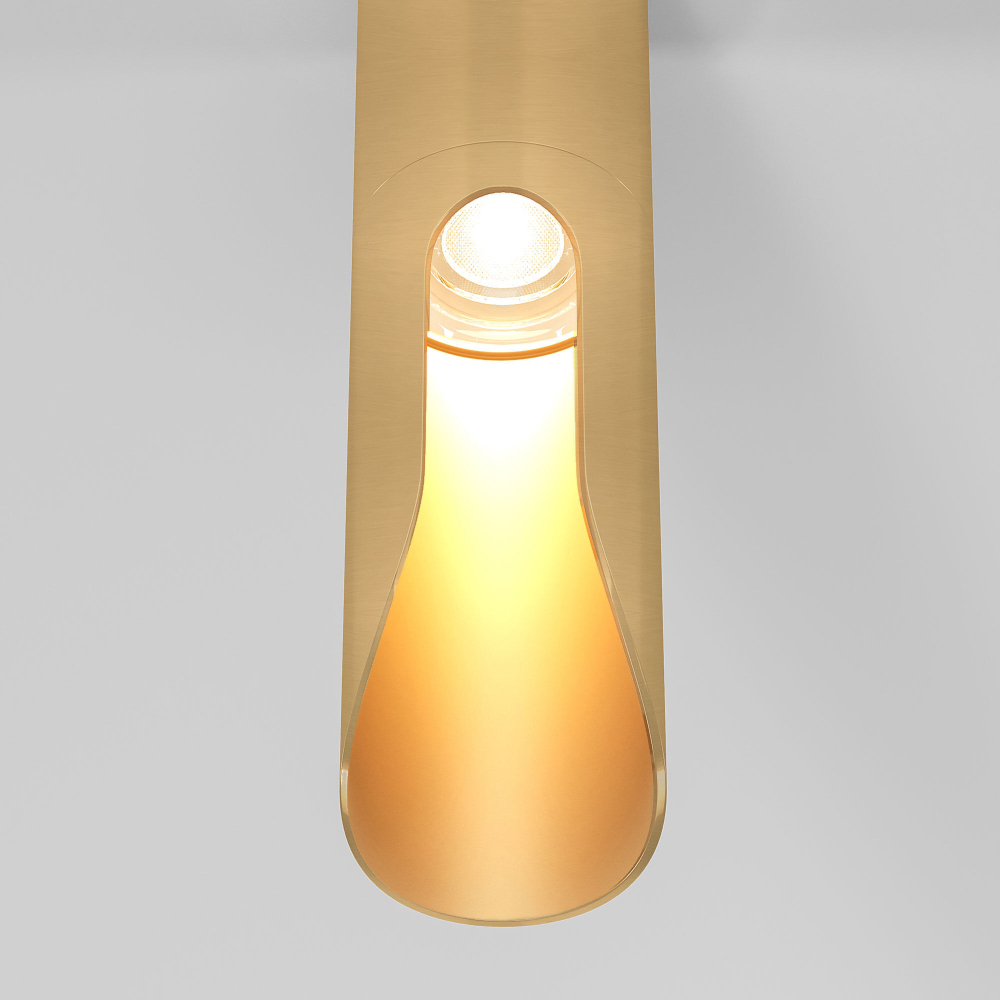 Накладной светодиодный светильник Elektrostandard Apex 25113/LED 7W 3000K латунь