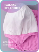 Шапка для девочки осенняя вязаная и снуд