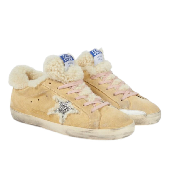 Кеды Golden Goose 'Superstar' Exclusive to Mytheresa shearling-lined suede