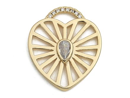 Подвеска Сердце, 21,5мм