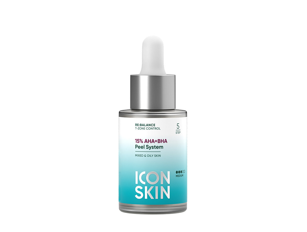 Icon Skin Пилинг для лица «15% AHA+BHA Peel System, 30ml