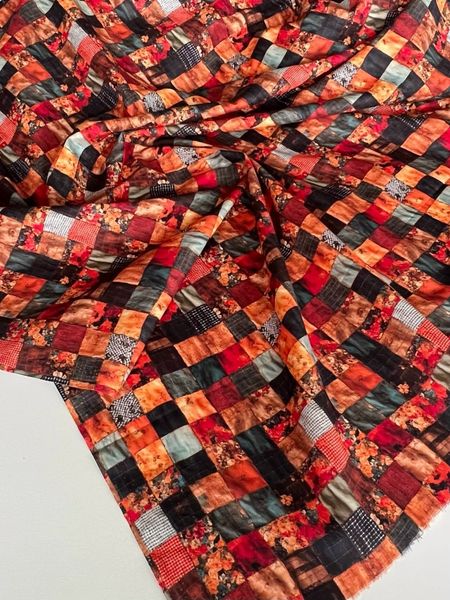 КВАДРАТНЫЕ ЛОСКУТЫ С ВИЗУАЛЬНЫМ ЭФФЕКТОМ ЗАМЯТОСТИ - 100% хлопок 3