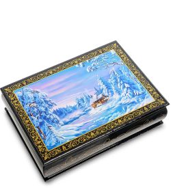 Народные промыслы ШК-11/56-A Шкатулка в технике декупаж (13х18х4)