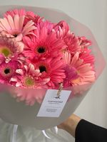 Букет из гербер в розовом оттенке 15 шт