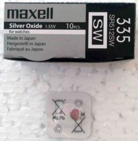 Элемент питания MAXELL SR512SW (335) BL-1