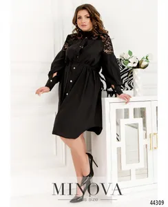Платье 8633-1-черный Minova