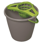 Ведро с отжимом 10 литров круглое, с фиксатором для швабры YORK