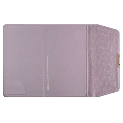 Ежедневник недатированный ESCALADA, А5, 160 л., арт. 70670/ 15 СТРАУС ФИОЛЕТОВЫЙ (кожзам: 126х211 мм, твёрдый переплёт, материал обложки: искусственная кожа "Страус"; способ крепления блока: ниткошвейный; декор: металлический шильд с декоративной мет