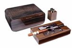 Настольный набор сигарных аксессуаров Gentili SET-SV40-Croco-Dark