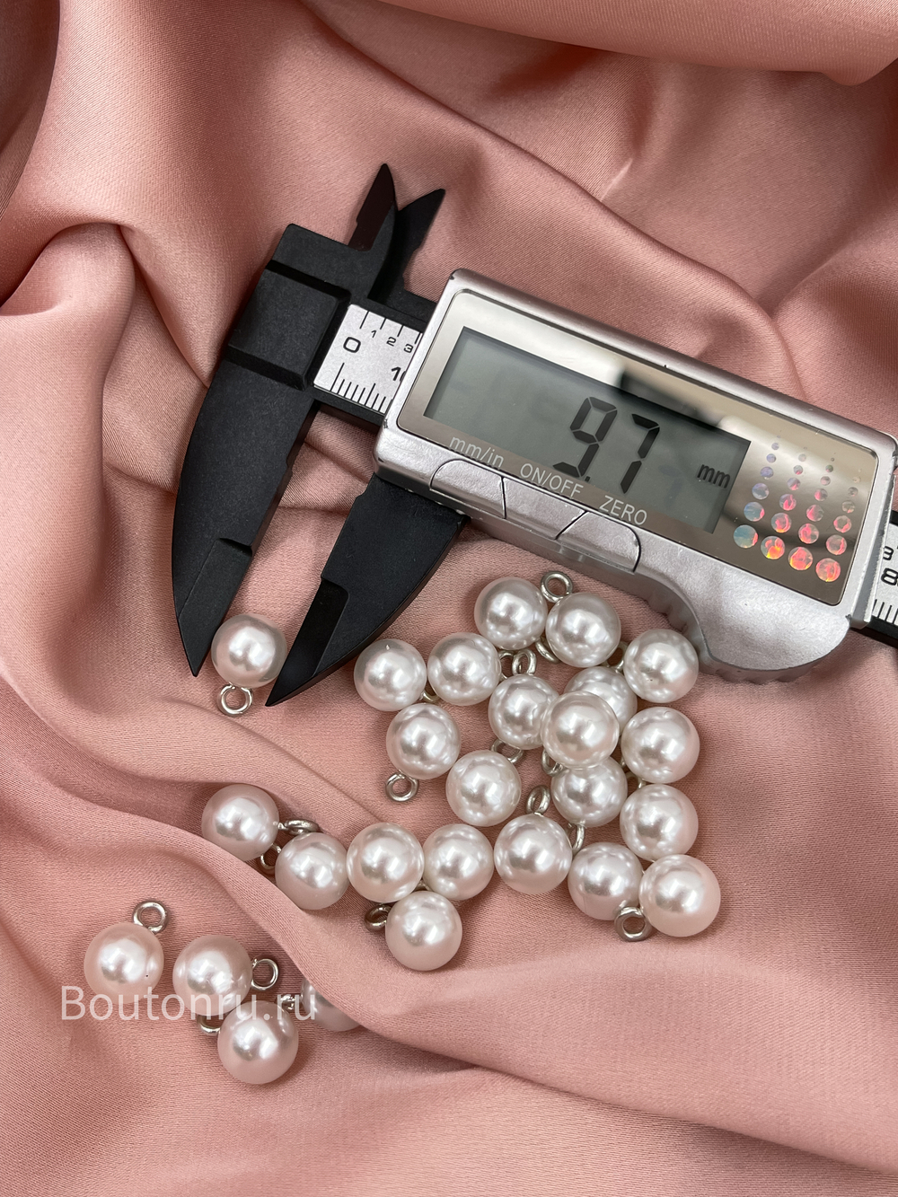 Пуговицы Жемчужные5 круглые белые