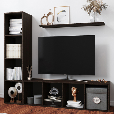 Стеллаж Билли 25 Венге Цаво 3354 185*39*147 см, Черный   Фиеста