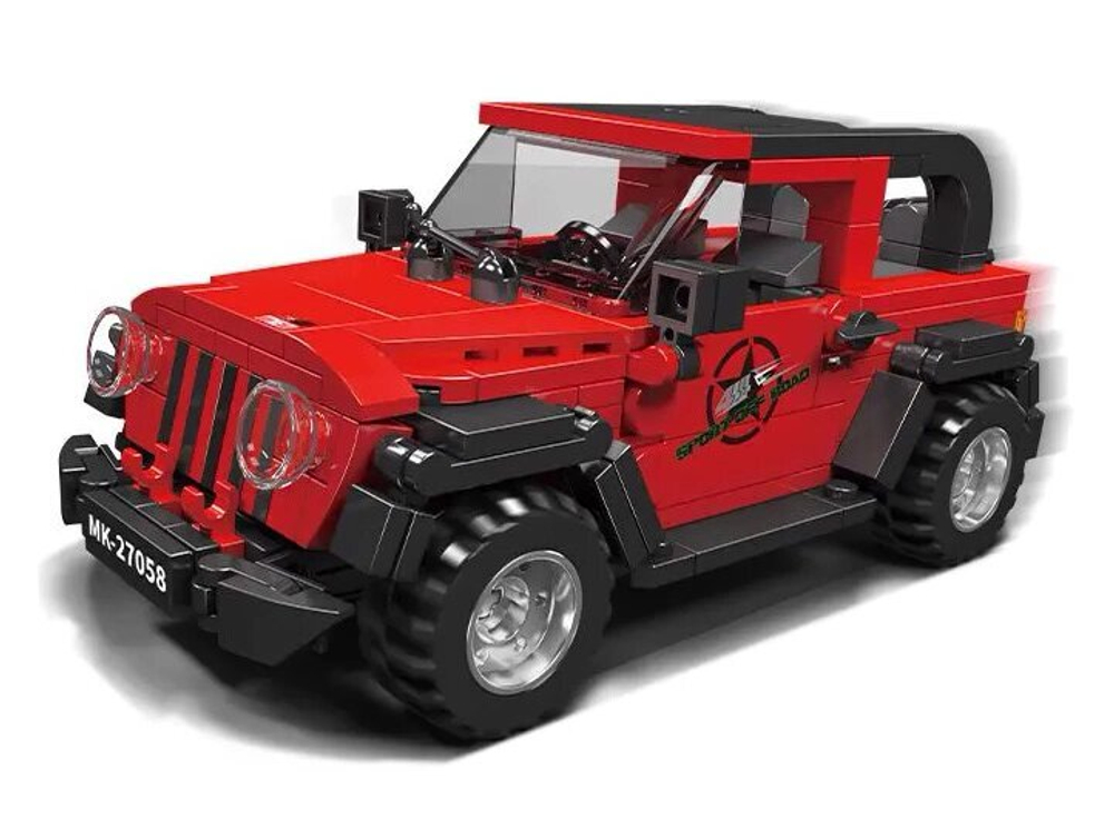 Конструктор Mould King Models 27058. Внедорожник Wrangler, 465 деталей
