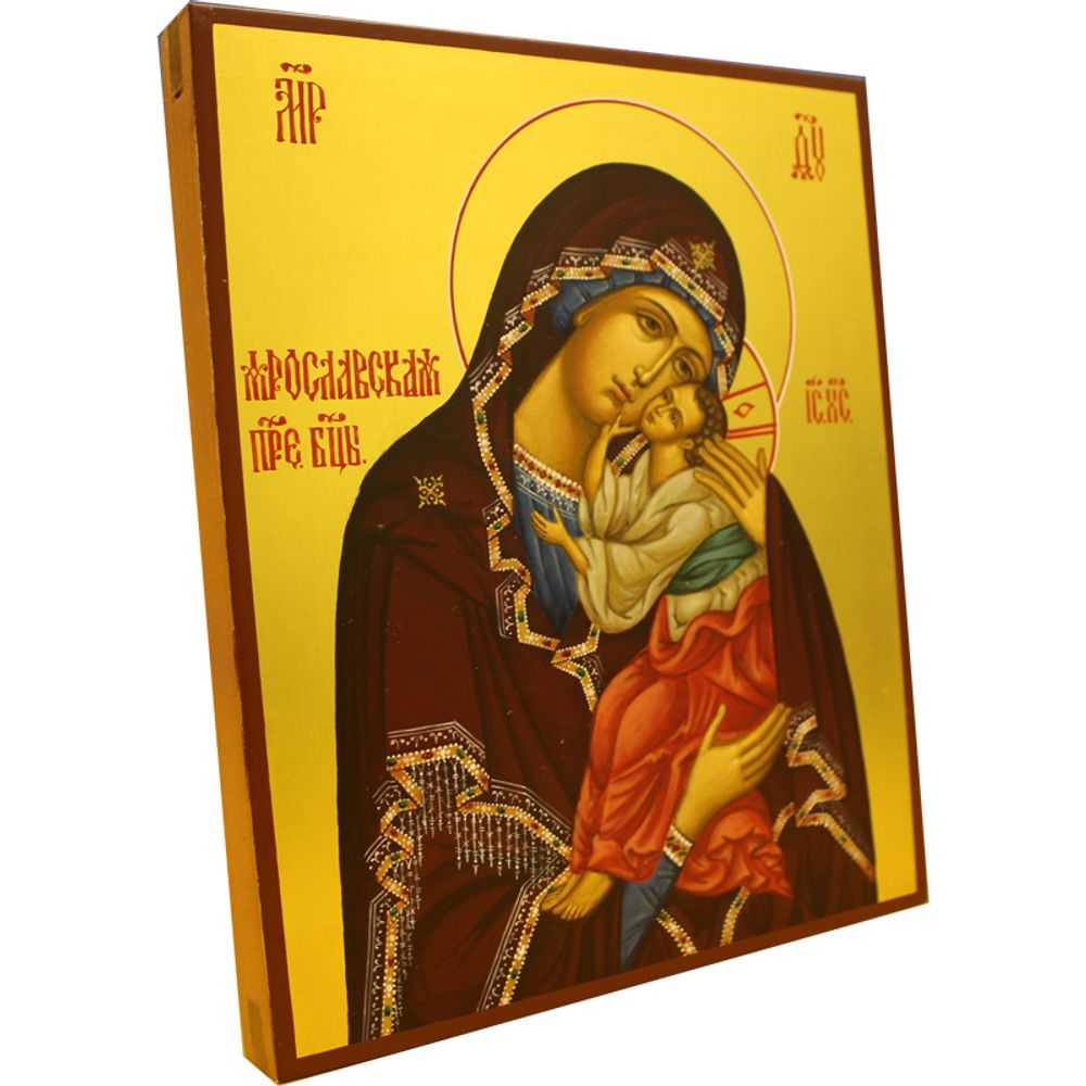 Ярославская Божия Мать. Рукописная икона.