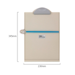 Папка-планшет DELI А4, пластиковая, с подставкой, серая