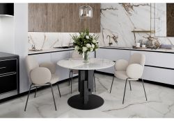 Стул на металлокаркасе Kalipso white / black