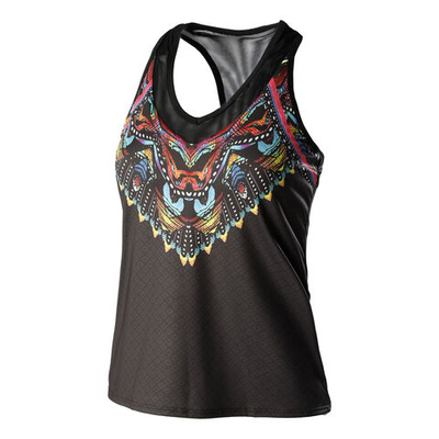 Женская теннисная майка Lucky in Love Majesty With Bra Tank Top Special Edition Women - Black, Multicoloured