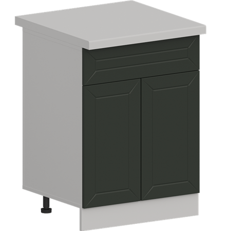 Кухня Модуль ШН1Я 601 Графит / Насыщенно-зеленый