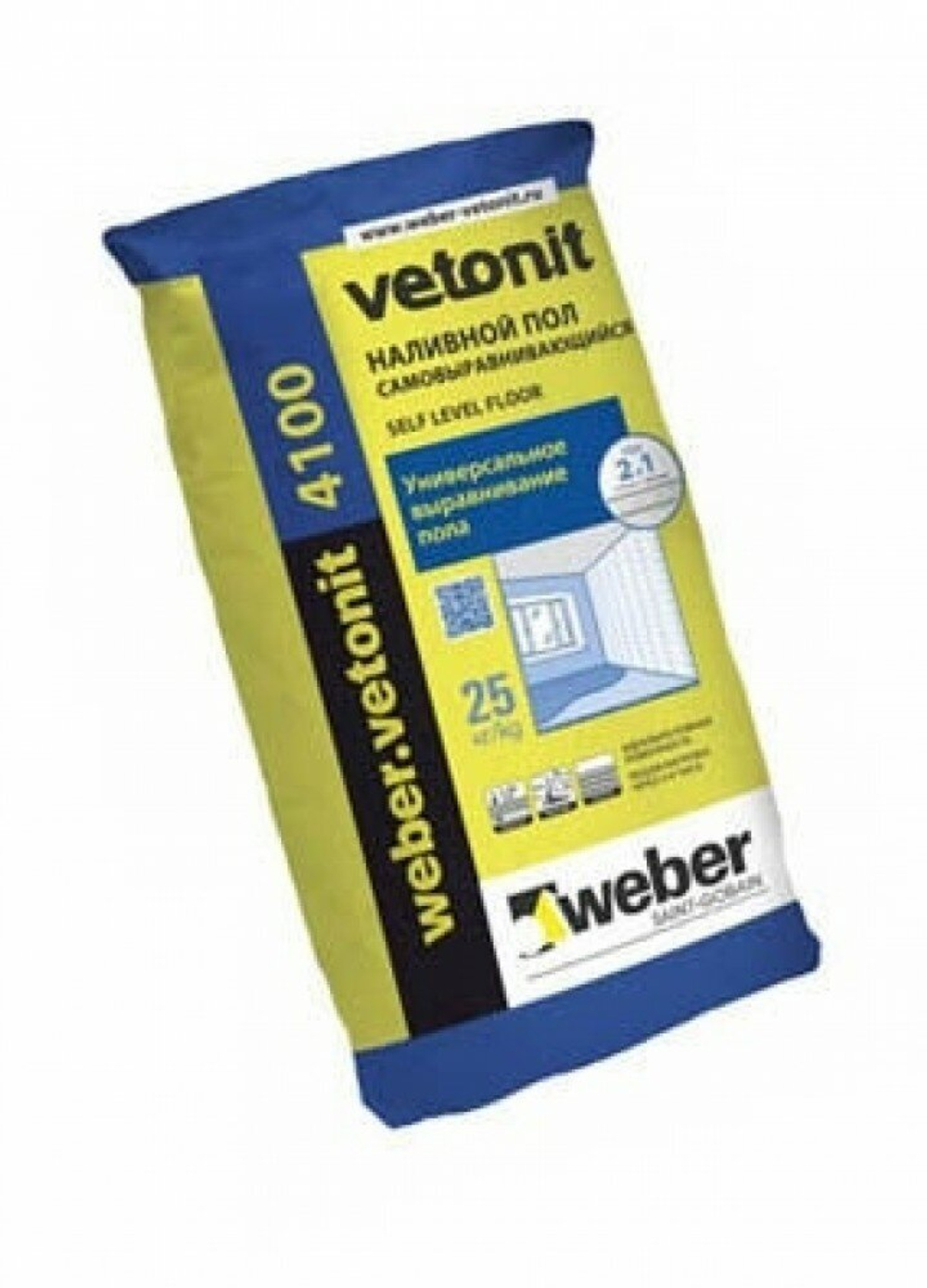 Вебер. ветонит 4100 наливной пол высокопрочный (20кг) / Weber.vetonit 4100 наливной пол высокопрочный (20кг)