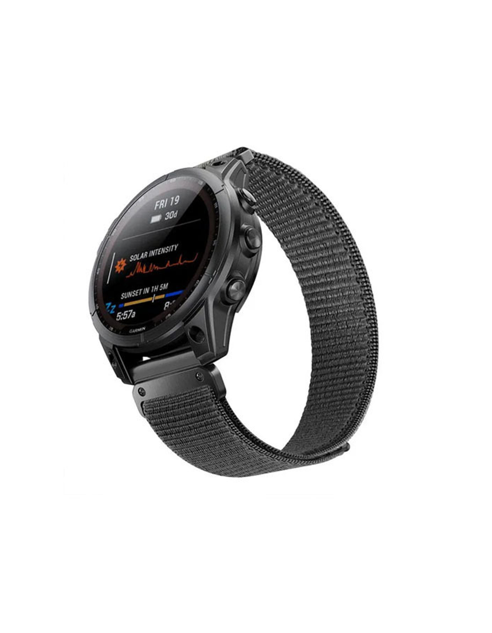 Ремешок QuickFit 20 мм нейлоновый для Garmin Fenix 7S, Fenix 6S, Fenix 5S, Instinct 2S, Epix Pro Gen 2 (42 mm) быстросъемный велкро