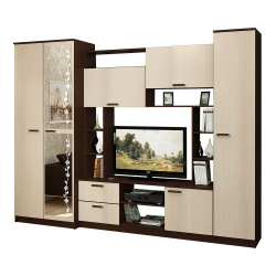 Стенка в гостиную Флора, венге