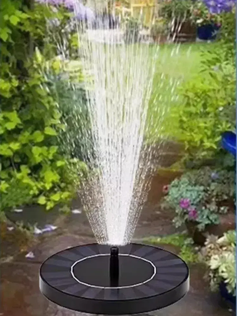 Live Home Фонтан плавающий садовый на солнечной батарее Mingtu MT-228 / Уличный фонтанчик для пруда, бассейна
