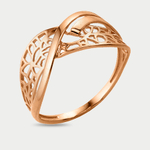 Кольцо женское из розового золота 585 пробы без вставки (арт. 70063400)