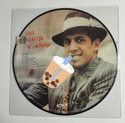 Винтажная виниловая пластинка LP Adriano Celentano Azzurro (Italy 2012) Picture Disc