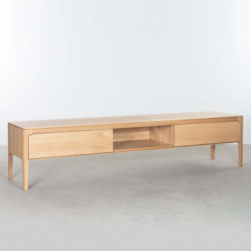 ТВ Тумба из массива и шпона дуба - 200 см - ZIGGY