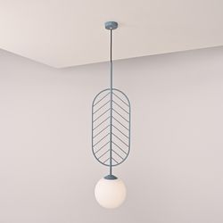 Подвесной светильник LEAF C Голубой