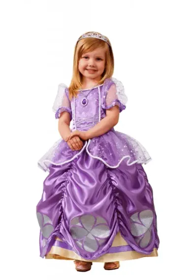 Карнавальный костюм София Прекрасная рост 104 см., размер 26 (7067-26)