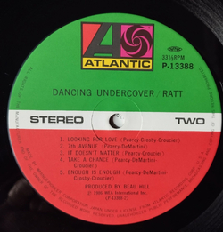 Винтажная виниловая пластинка LP Ratt Dancing Undercover (Japan 1986) (Obi) Looking For Love
