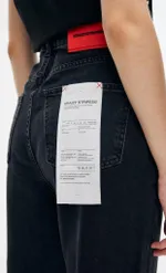 Джинсы Kraizy Stripes Прямые черные