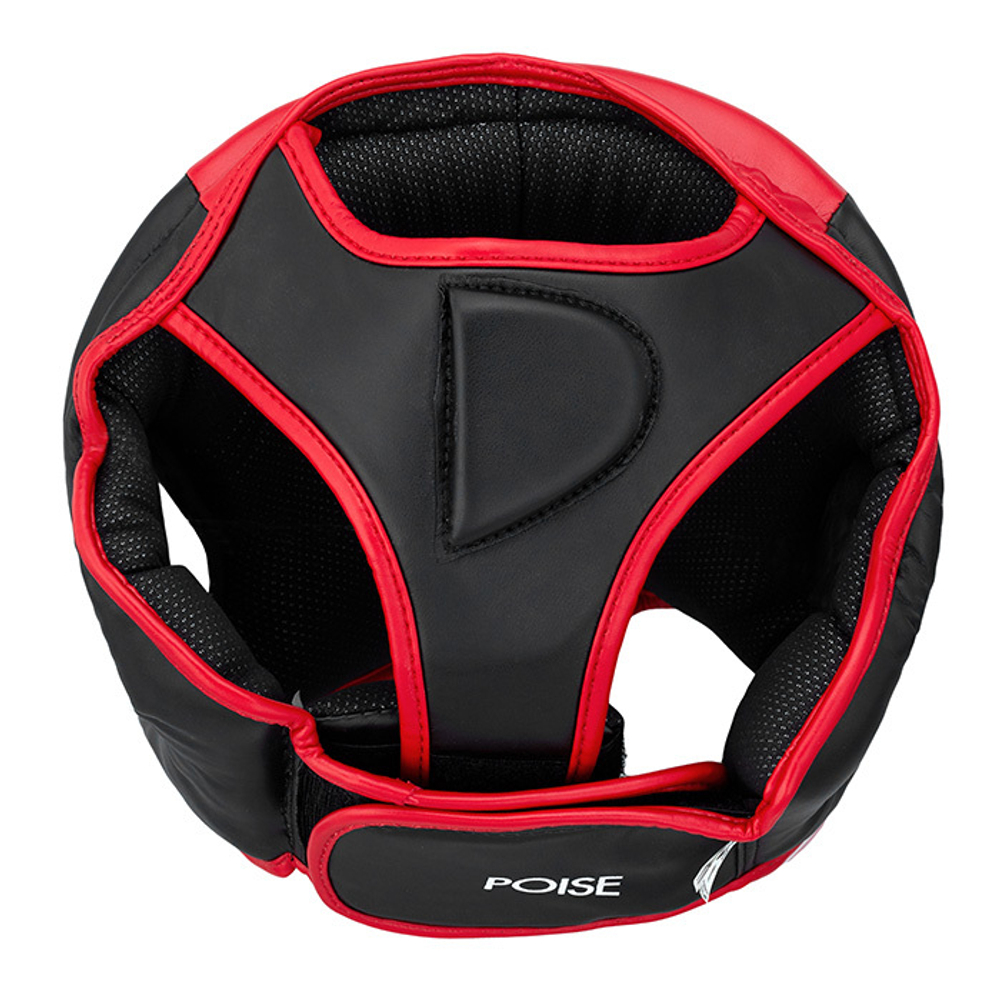 HGP-9015 Боксерский шлем POISE черно-красный