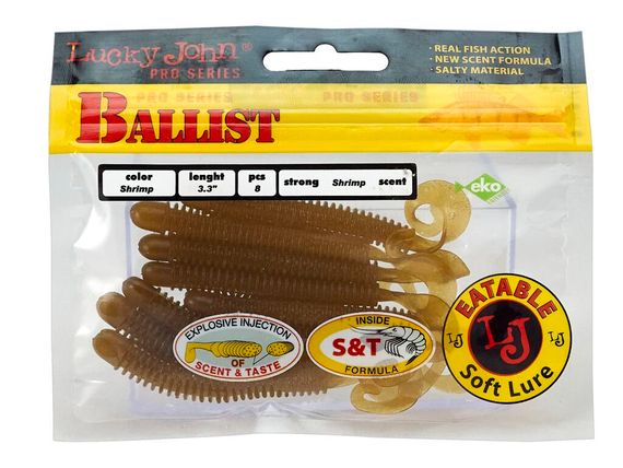 Твистеры съедобные LJ Pro Series BALLIST 3.3in (8,4 см), цв. S18, 8 шт.