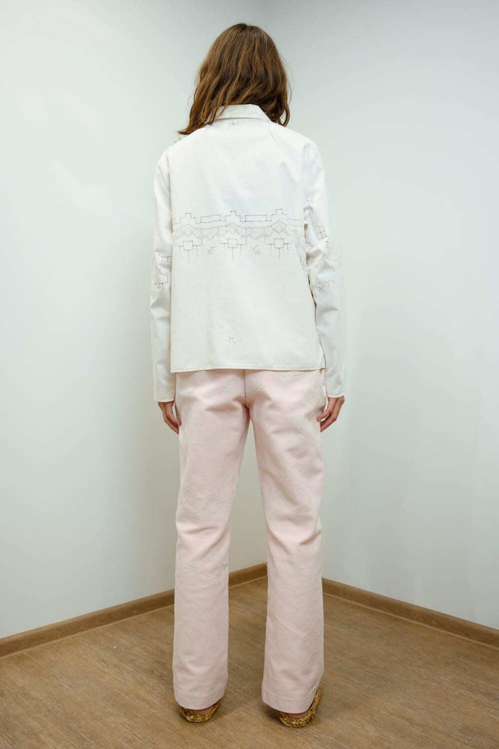 Рубашка Soeurs с Длинными Рукавами 2 нежно-кремовая