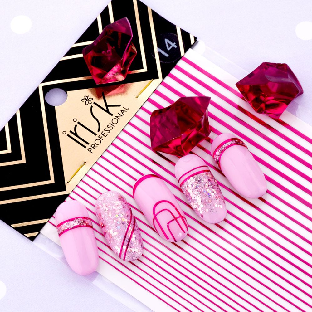 Irisk Лента гибкая для дизайна Розовая (14)