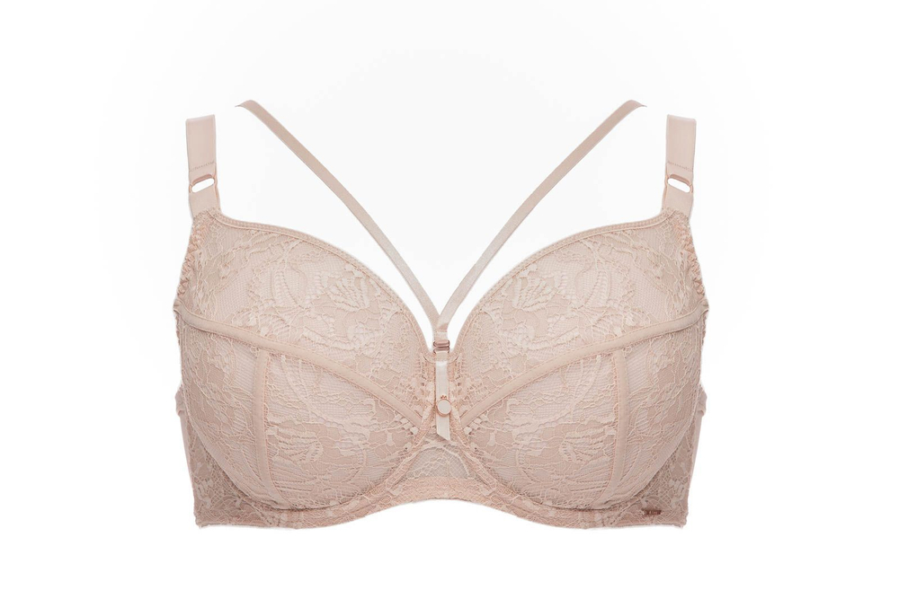 Телесный бюстгальтер с мягкой +size чашкой Chiara (Размер: 85I) (Цвет: телесный)