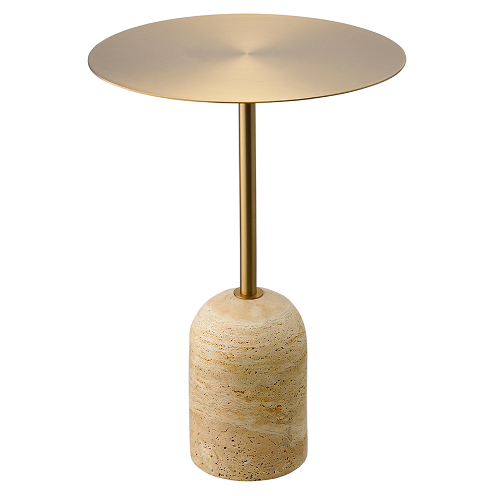 Столик кофейный gryd, D40 см, золотистый