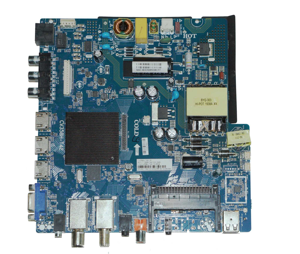 CV358H-T42-10 mainboard телевизора AMCV LE-39ZTHS17 (SMART) купить на REBALL.SU