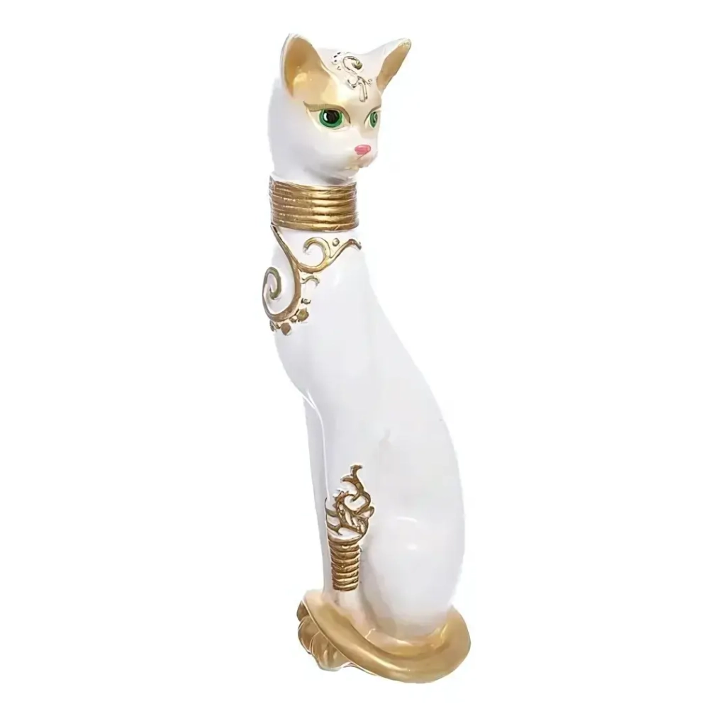 Статуэтка из гипса «Кошка Грация» 51см белая