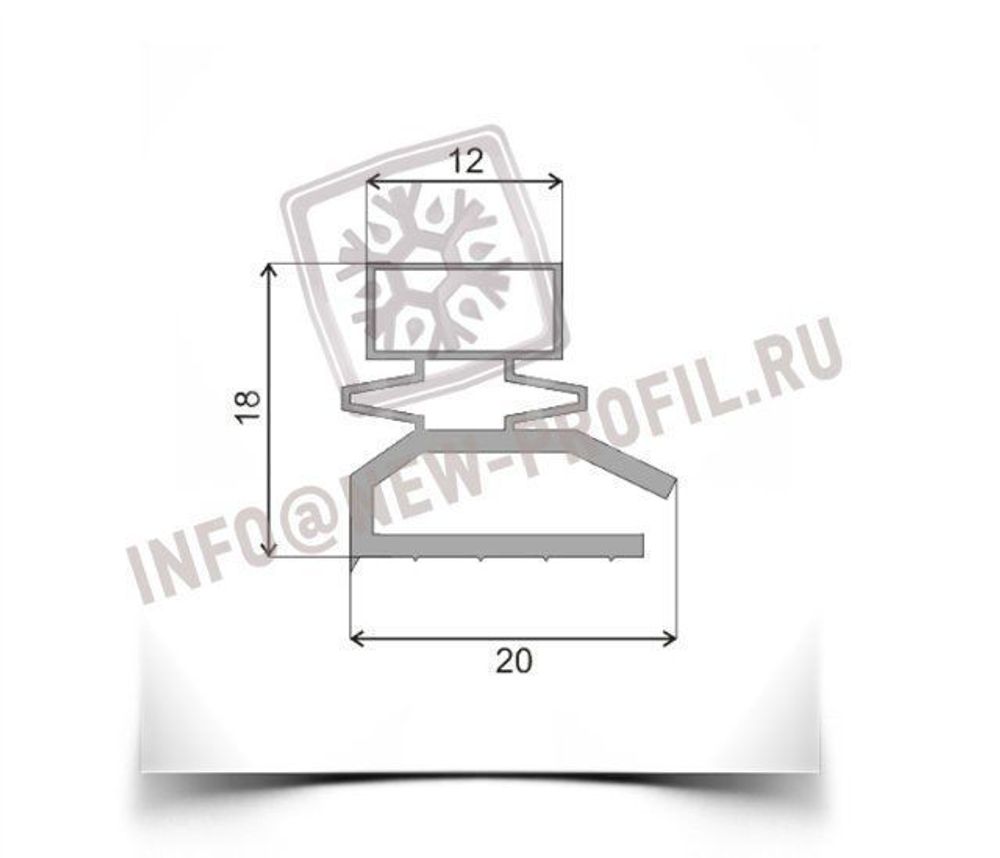 Уплотнитель Для Холодильника Снайге 5. Размер 750*570 Мм (013.