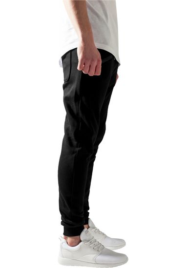 Брюки URBAN CLASSICS Zip Deep Crotch Sweatpants (Черный (Black)