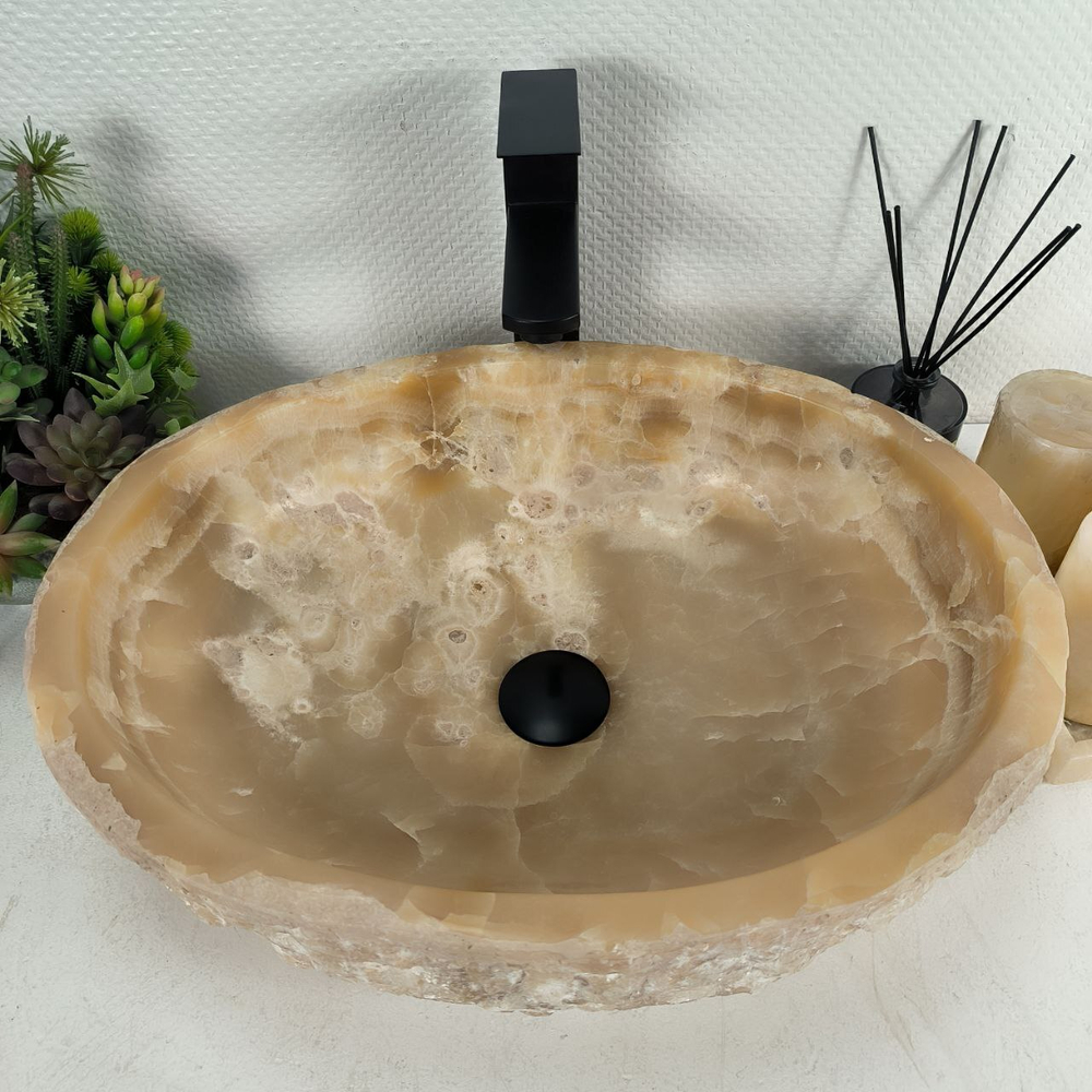 Раковина из оникса Erozy Yellow EO-64619 51*40*15 0159