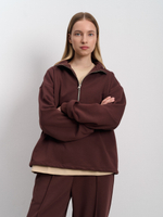 Костюм женский трикотажный "Волна" коричневый